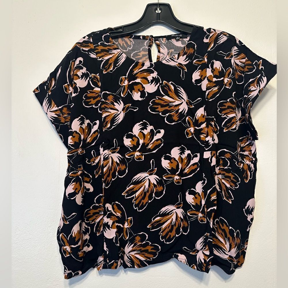 Madewell Women’s oversized sleeveless floral print viscose top size S, NWT - Picture 10 of 11